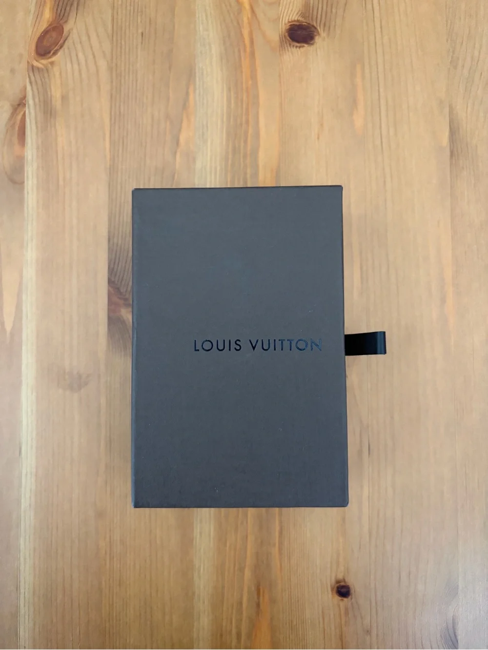Louis Vuitton Brown Storage Gift Box and Small Velvet Pouch